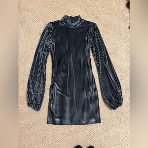 Lovers and friends velvet striped dress